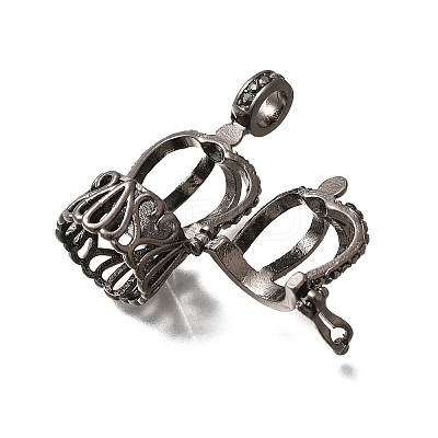 Brass European Dangle Charms KK-M313-13B-02-1