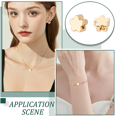 36Pcs Brass Beads KK-LP0001-47-1
