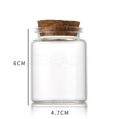 Glass Bottle CON-WH0085-73B-1