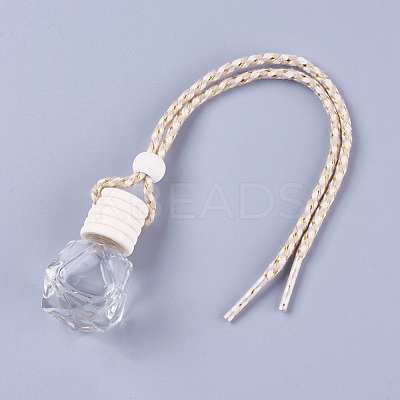 Glass Pendant Decorations HJEW-WH0005-02-1