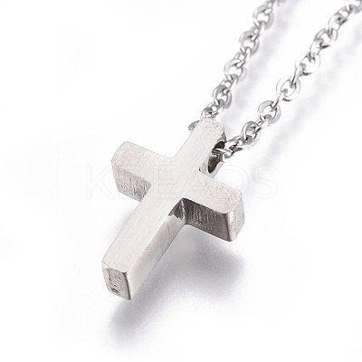 304 Stainless Steel Pendant Necklaces NJEW-E141-25-1
