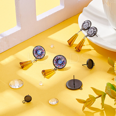 DIY Stud Earring Finding Making Kit DIY-DC0001-36-1