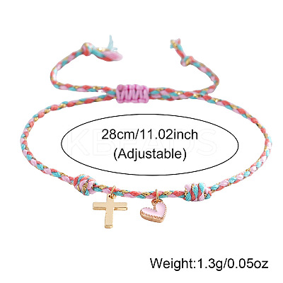 Brass Charm Bracelets LU5248-5-1