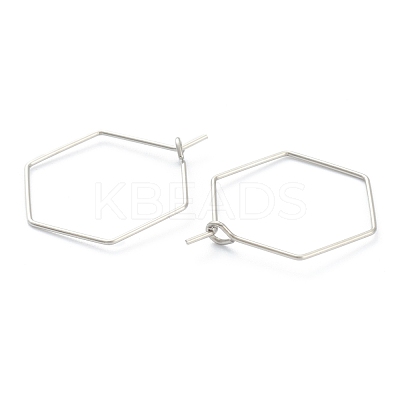 Non-Tarnish 316 Surgical Stainless Steel Earring Hoop STAS-M288-09P-B-1