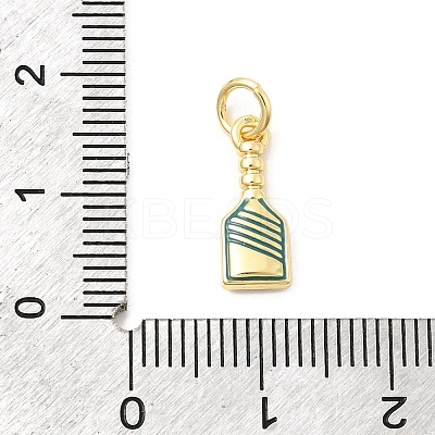 Brass Enamel Pendants KK-Z147-11G-1