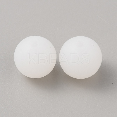 Luminous Round Food Grade Silicone Beads SIL-TAC0007-03A-1