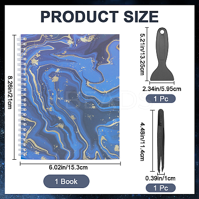 Sticker Collecting Loose-leaf A5 Spiral Bound Notebook AJEW-CP0007-84D-1
