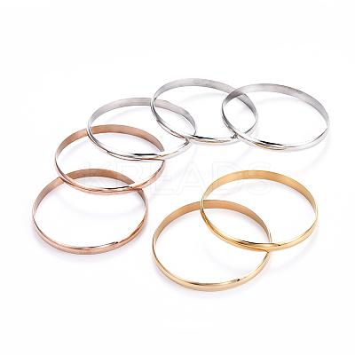 Fashion 201 Stainless Steel Bangle Sets BJEW-L664-024A-M-1-1