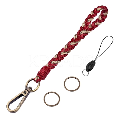 Boho Macrame Wristlet Keychain Keying KEYC-SW00004-01-1