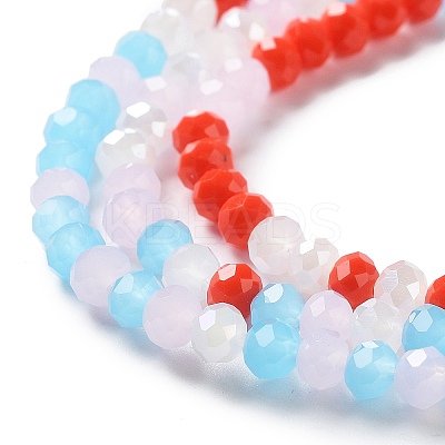 Glass Beads Strands EGLA-A034-M4mm-41-1