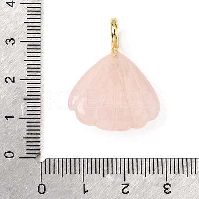 Natural Rose Quartz Carved Pendants X-G-C282-05H-1