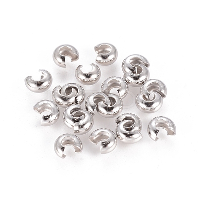 Brass Crimp Beads Covers KK-H290-NFN-NF-1
