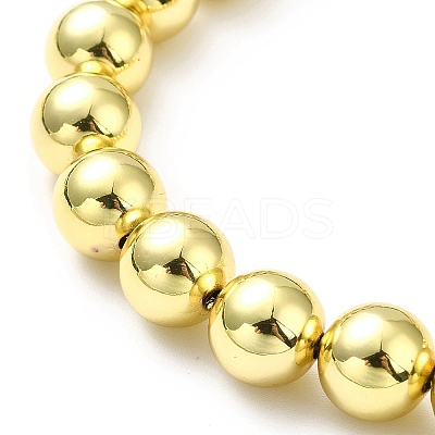 Rack Plating Brass Round Bead Slider Bracelets for Women LS-BJEW-M232-01G-D-1