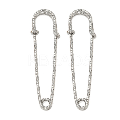304 Stainless Steel Safety Pins Brooch Findings STAS-K252-11E-P-1