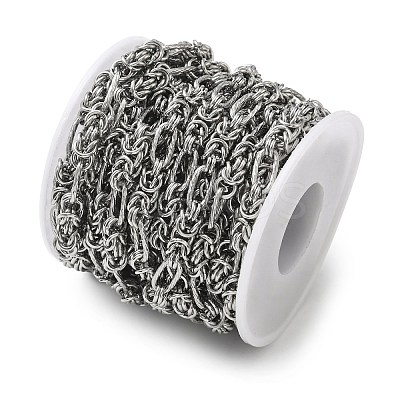 304 Stainless Steel Knot Link Chains CHS-G050-10P-1
