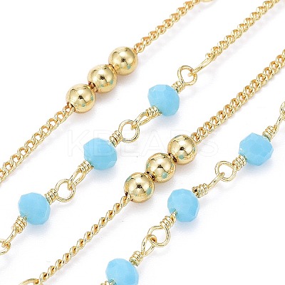 3.28 Feet Handmade Brass Curb Chains X-CHC-I035-02G-05-1