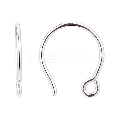 Rhodium Plated 925 Sterling Silver Earring Hooks STER-N0001-028S-1