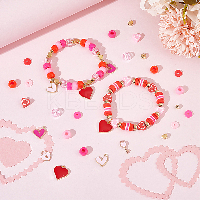 DIY Valentine's Day Bracelet Making Kit DIY-SC0023-41-1