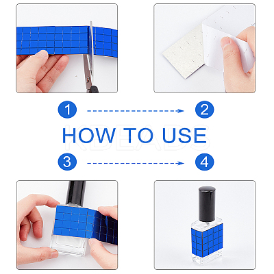 AHADEMAKER 7 Sets 7 Colors Acrylic Self-Adhesive Mosaic Tiles AJEW-GA0005-51-1