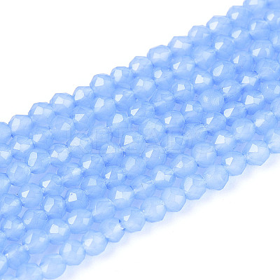 Imitation Jade Glass Beads Strands GLAA-T028-2mm-11L-1