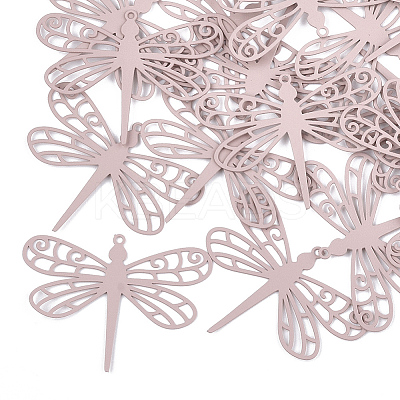 430 Stainless Steel Filigree Pendants LS-STAS-T042-08E-1