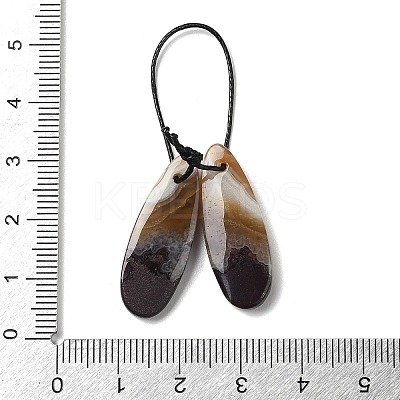 2Pcs Natural Mexican Agate Pendants G-B105-01C-1