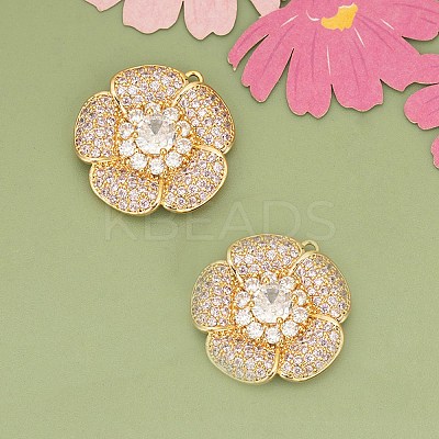 Brass Pendants KK-V006-01G-07-1