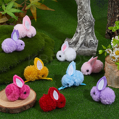 28Pcs 7 Colors Wool Felt Ball AJEW-SC0031-37B-1