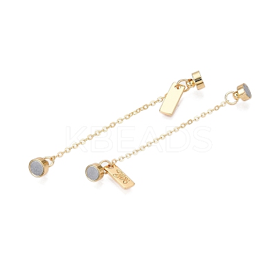 Brass End with Chains KK-C066-05G-1