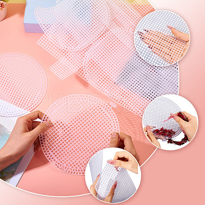 4 Styles Plastic Mesh Sheets FIND-TA0006-66-1
