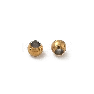 304 Stainless Steel Beads STAS-P448-02C-G-1