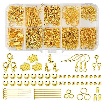 DIY Alloy & Iron Jewelry Making Findings Kit DIY-FS0005-84G-1