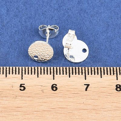 304 Stainless Steel Stud Earring Findings STAS-O119-15B-S-1