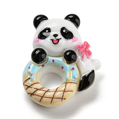 Panda Theme Opaque Resin Decoden Cabochons LS-RESI-H154-02A-1