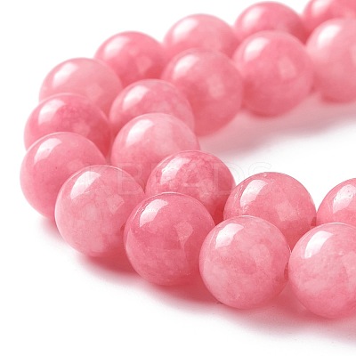 Dyed Natural White Jade Imitation Beads Strands G-I299-F-6mm-1