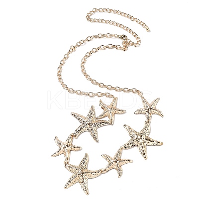 Alloy Starfish Chain Belts for Women LS-NJEW-B120-02-1