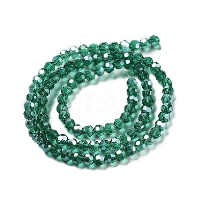 Electroplate Transparent Glass Beads Strands LS-EGLA-A035-T4mm-A18-1