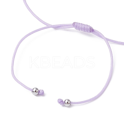Natural Dyed White Jade Braided Bead Bracelets BJEW-JB09823-03-1