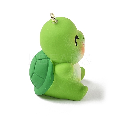 Tortoise Opaque Resin Pendants RESI-Z035-01P-03-1