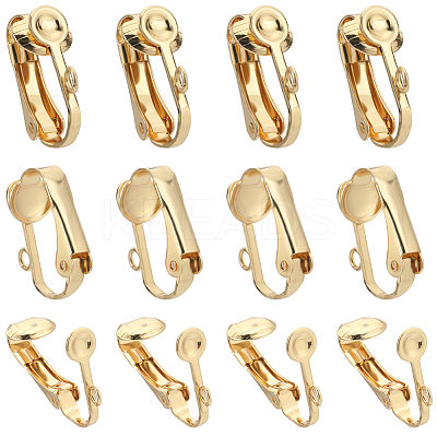 40Pcs 304 Stainless Steel Clip-on Earrings Findings STAS-SC0005-82G-1