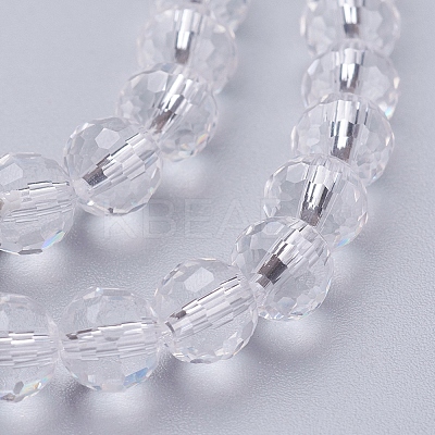 Transparent Glass Bead Strands GLAA-R095-6mm-15-1