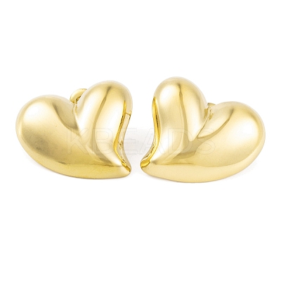 Left and Right Ion Plating(IP) 304 Stainless Steel Stud Earrings for Women EJEW-A049-06G-1