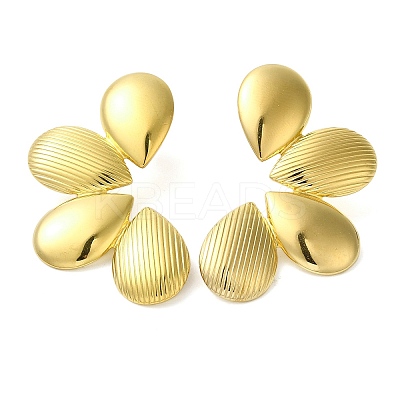 304 Stainless Steel Stud Earrings for Women EJEW-U001-01G-03-1