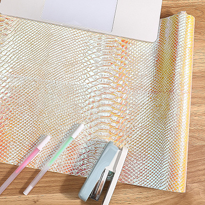 Laser PU Leather Fabric DIY-WH20032-57G-1
