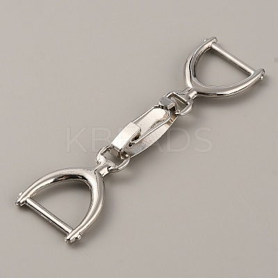 Zinc Alloy Fold Over Clasps FIND-WH0032-09P-1