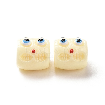 Halloween Opaque Resin Beads RESI-E023-01A-1