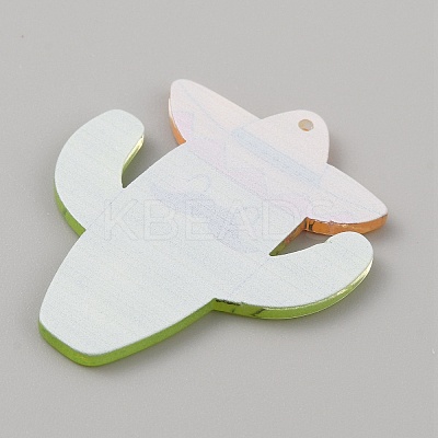 Carnival Themed Opaque Printed Acrylic Pendants LS-SACR-WH0008-015F-1