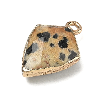 Natural Dalmatian Jasper Pendants G-K422-01G-03-1