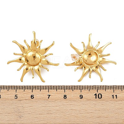 304 Stainless Steel Stud Earrings X-EJEW-H164-01A-G-1