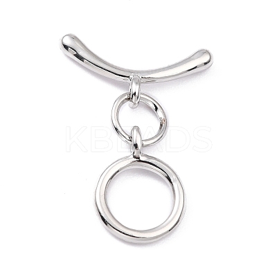 Rack Plating Brass Toggle Clasps X-KK-B036-09P-1